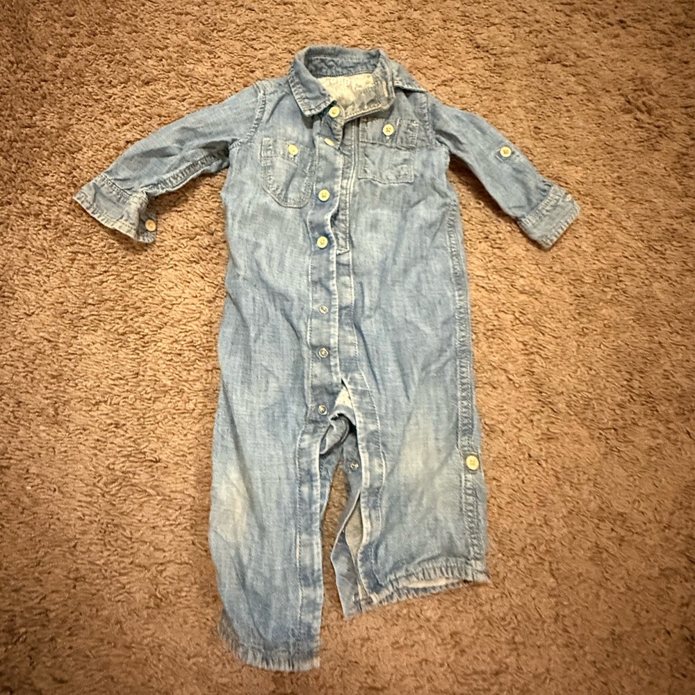 GAP Blue Denim Baby Outfit